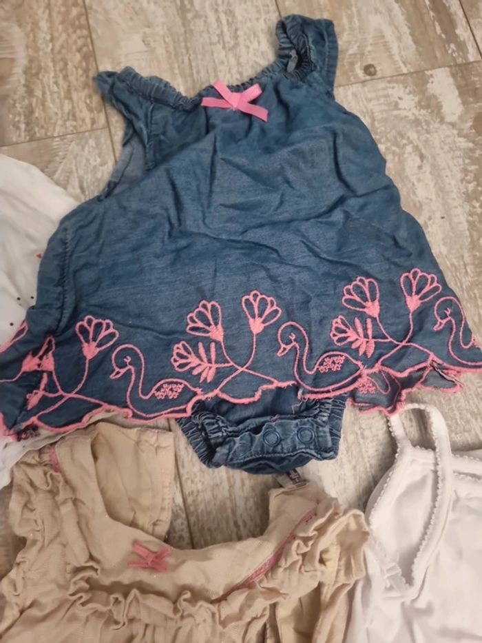Lot 4 robes été +4 bodys été #orianablfille3mois - photo numéro 5