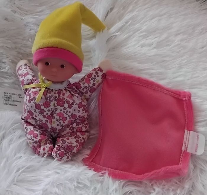 Doudou poupée mini rêve fleuris avec mouchoir- Corolle