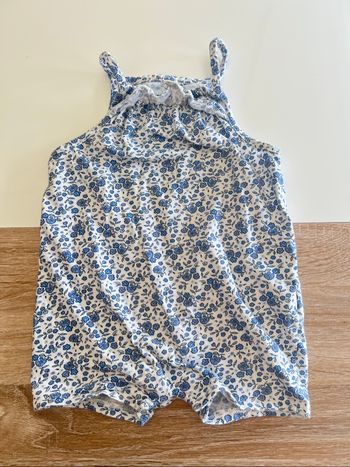 Combi short fille 12 mois
