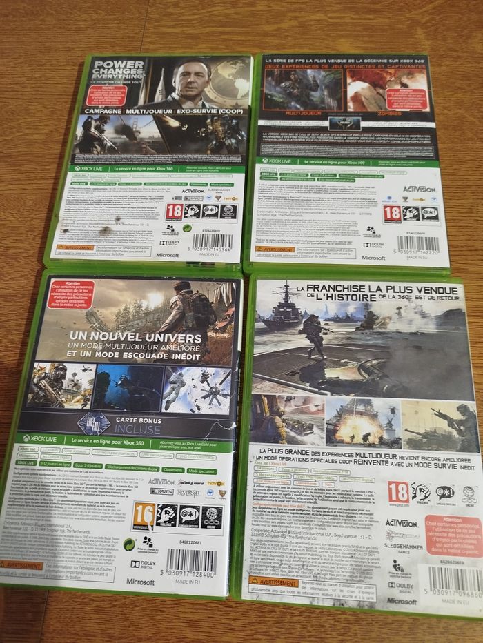 Lot de 4 jeux Jeux Xbox 360 - photo numéro 2