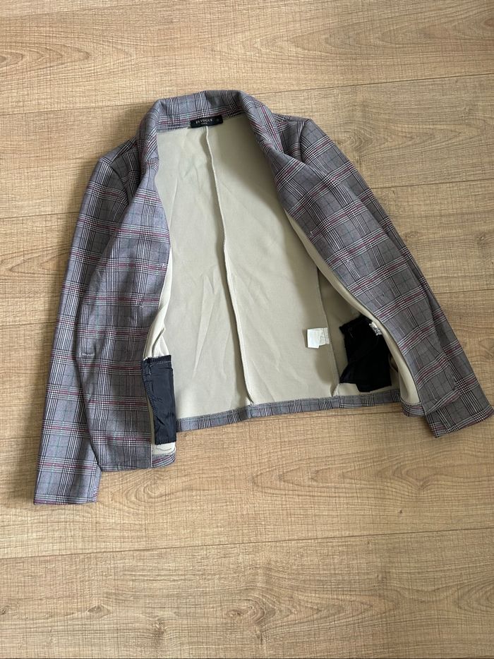 Blazer à carreaux In Vogue taille S jamais porté - photo numéro 8