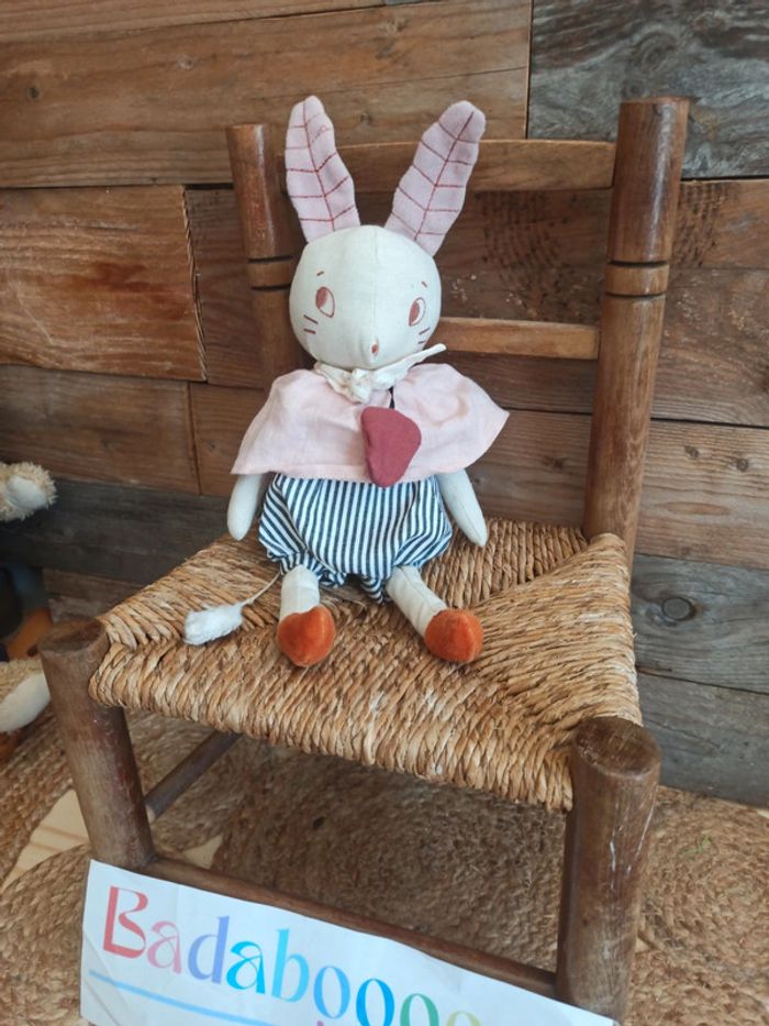 peluche musicale lapin après la pluie moulin roty tbe - photo numéro 2