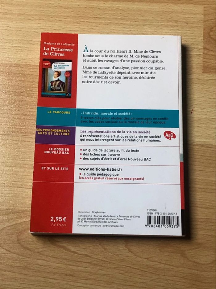 Livre de poche La princesse de Clèves - photo numéro 2