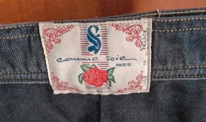Jupe style jeans vintage 42 en soie - photo numéro 6