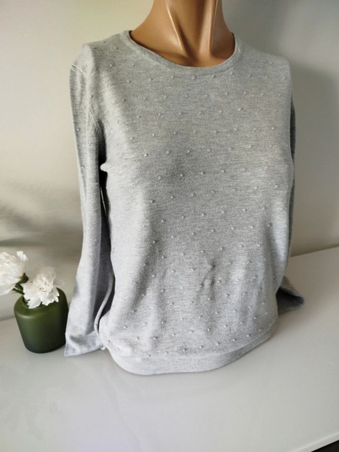 #pull#gris#Camaieu