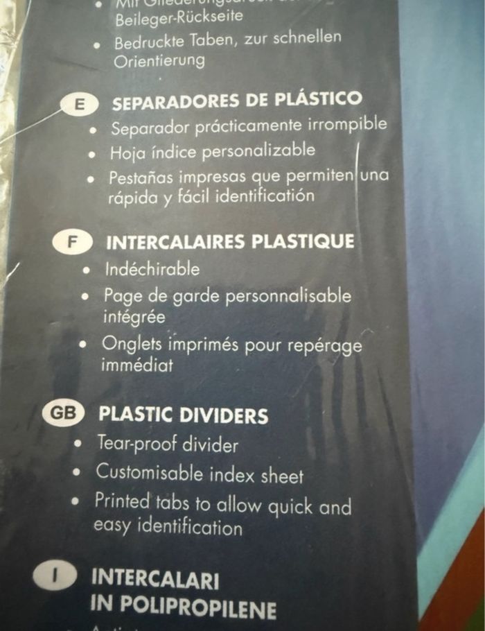 Intercalaires - photo numéro 2