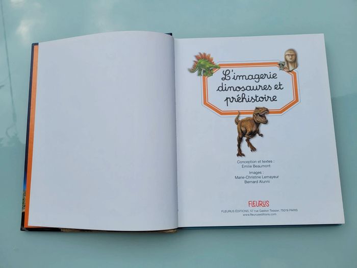 Livre L'Imagerie Dinosaures et Préhistoire avec 10 pages interactives (49) - photo numéro 2
