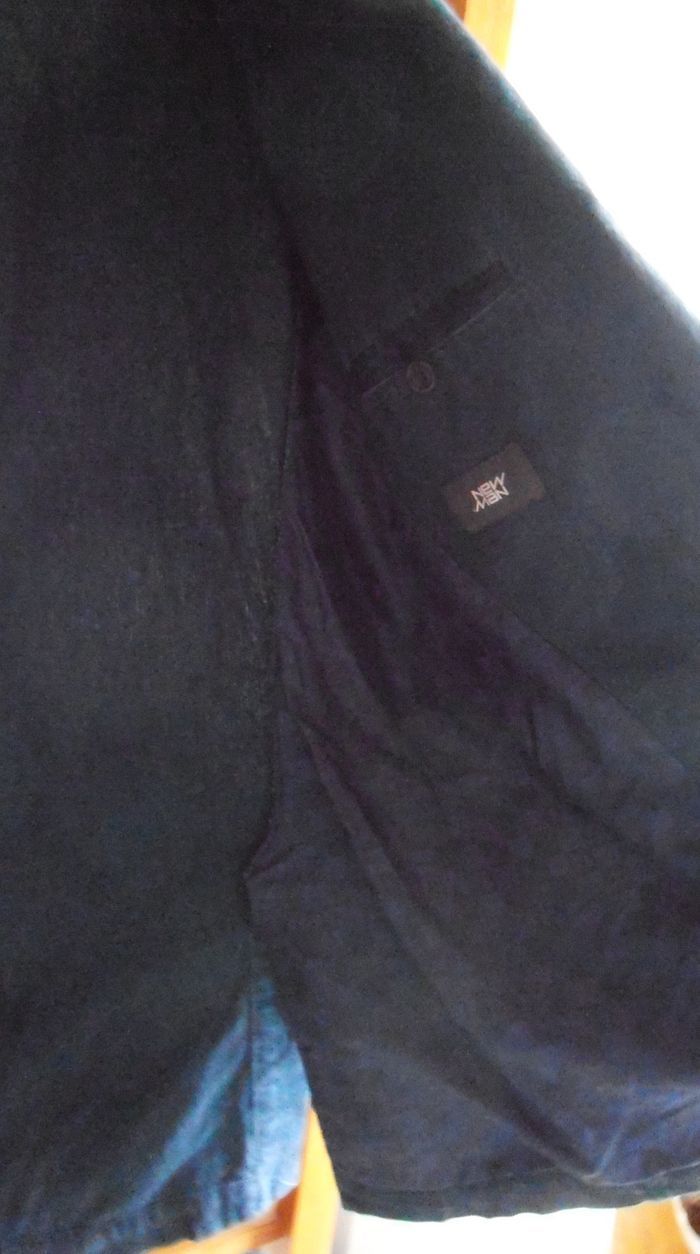 Veste homme, blazer bleu, New Man, taille XXL, 100% coton - photo numéro 9