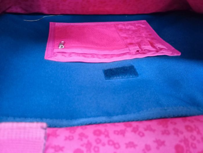 Cartable bleu et rose - photo numéro 3