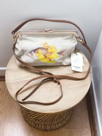 🐟 la maman des poissons 🎏 sac original  porté main 🤚 ou  bandoulière 🌼