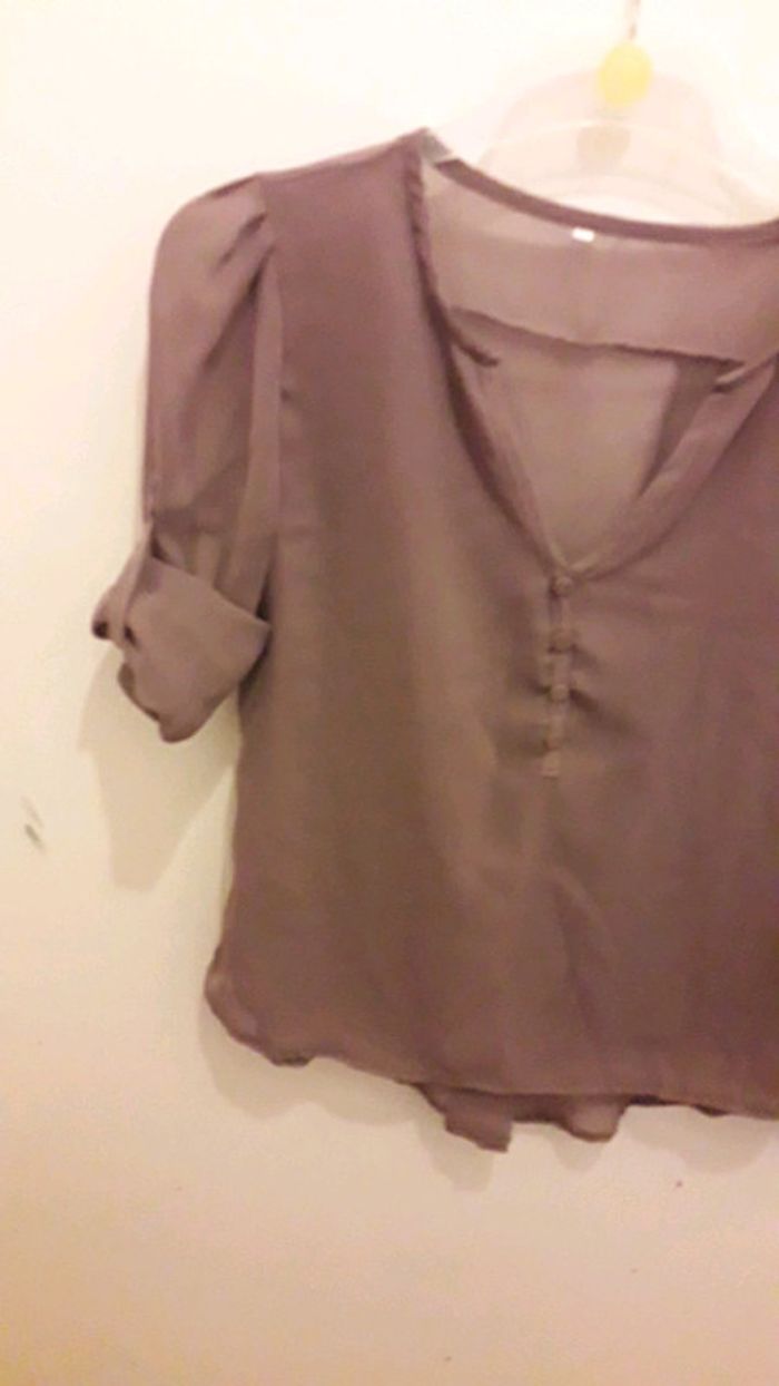 Blouse taupe - photo numéro 3