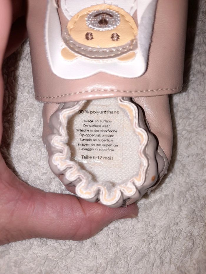 Chaussons beige oursons Doudou et Compagnie 6-12 mois - photo numéro 9