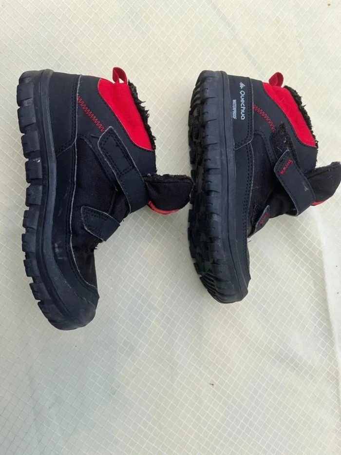 Chaussure quechua rouge et noir - photo numéro 3