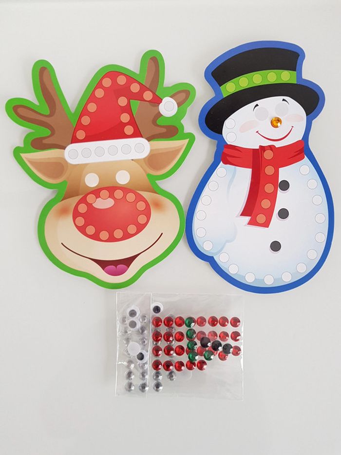 2 personnages de Noël à customiser