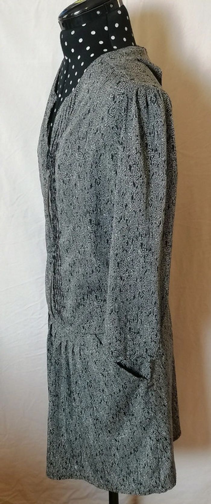 Robe courte fluide légère noir blanc Taille 2 ou M Maisons Scotch - photo numéro 6