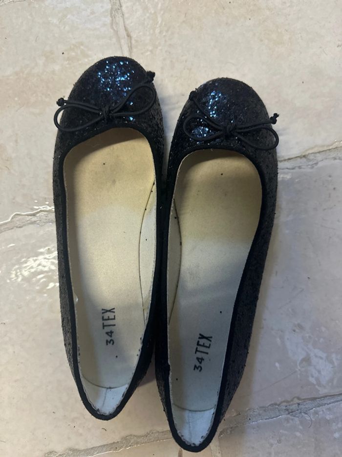 Ballerine noire paillettes tex 34 - photo numéro 3