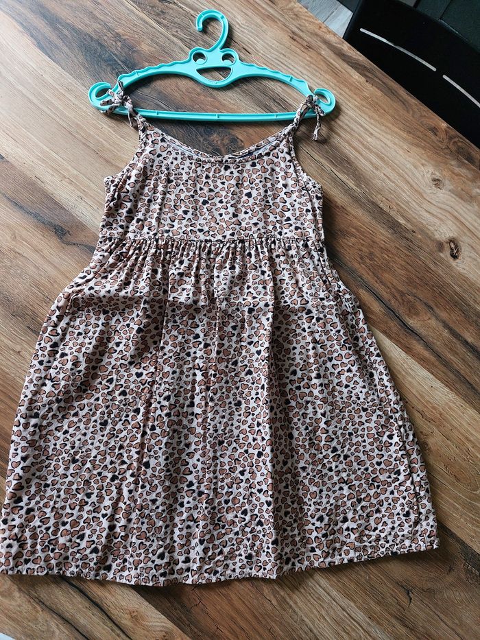 Robe à motifs cœur marron