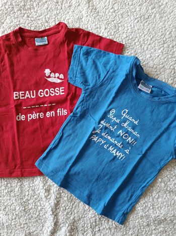Lot de 2 tee shirt s