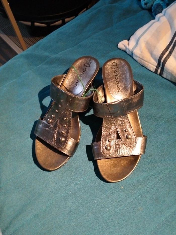 Sandales argentées