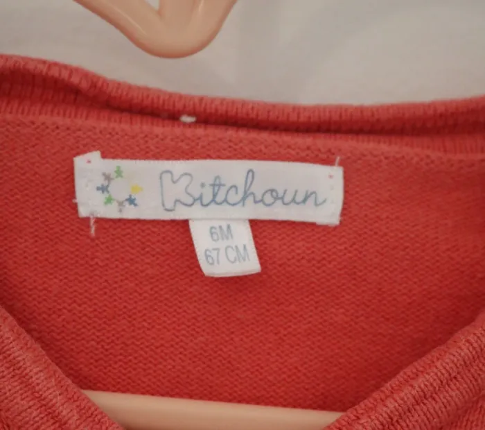 Ensemble bodies Petit bateau, robe Ma boutique plus et gilet Kitchoun 6 mois - photo numéro 14