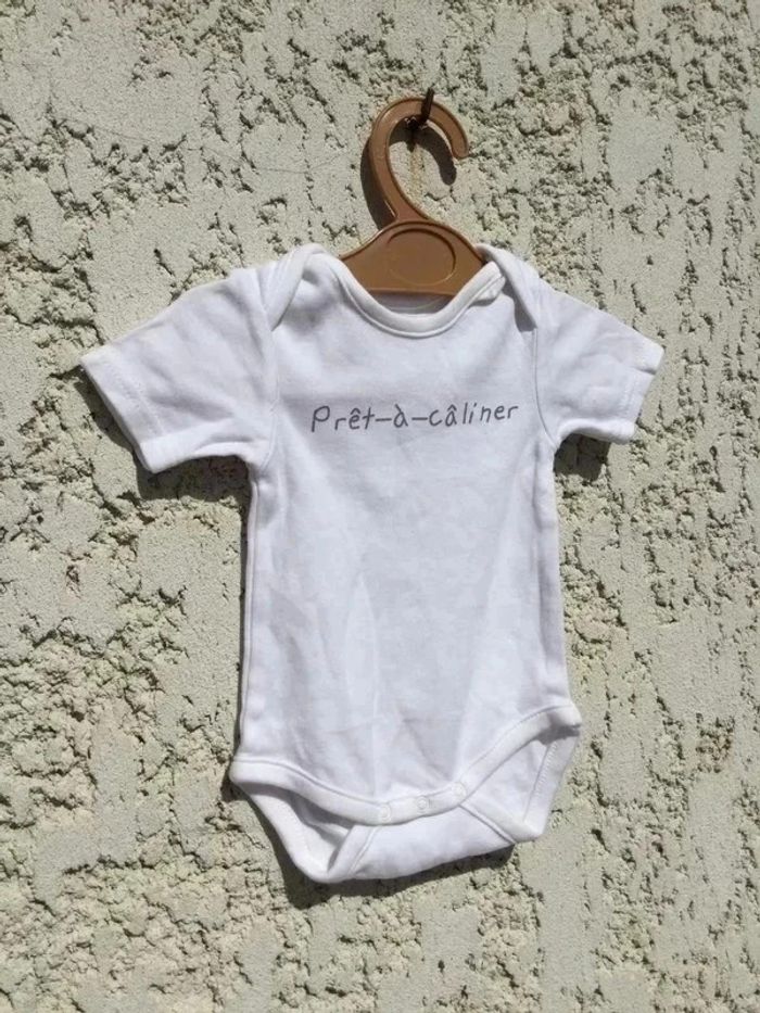 Bodie coton biologique baby club 1 mois Neuf Body manches courtes Neuf Body manches courtes Neuf - photo numéro 3