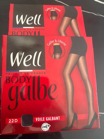 Lot de 2 collants Well Body Galbe 22D noir – Taille 3