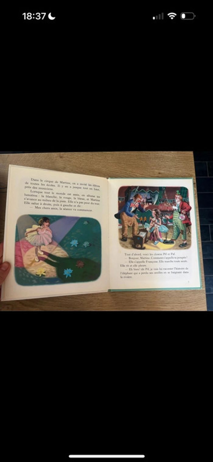 Livre Vintage Martine au cirque pour Enfants - photo numéro 5