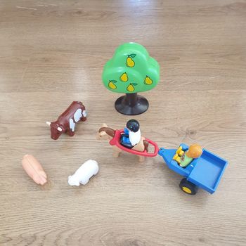⭐ Playmobil 123 Enfants charrette animaux #emyfleury_jouets