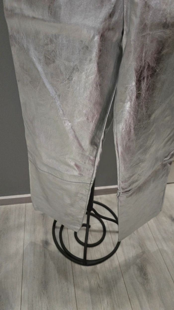 Pantalon Zara Argenté - photo numéro 4