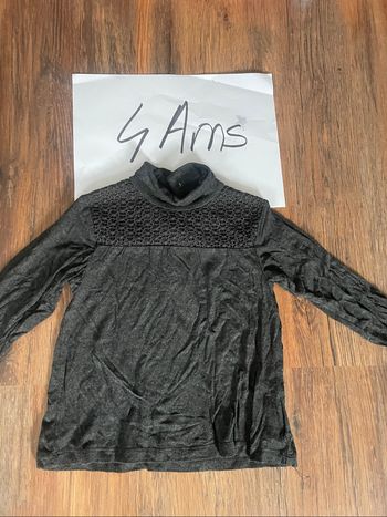T-shirt gris foncés col roulé LM