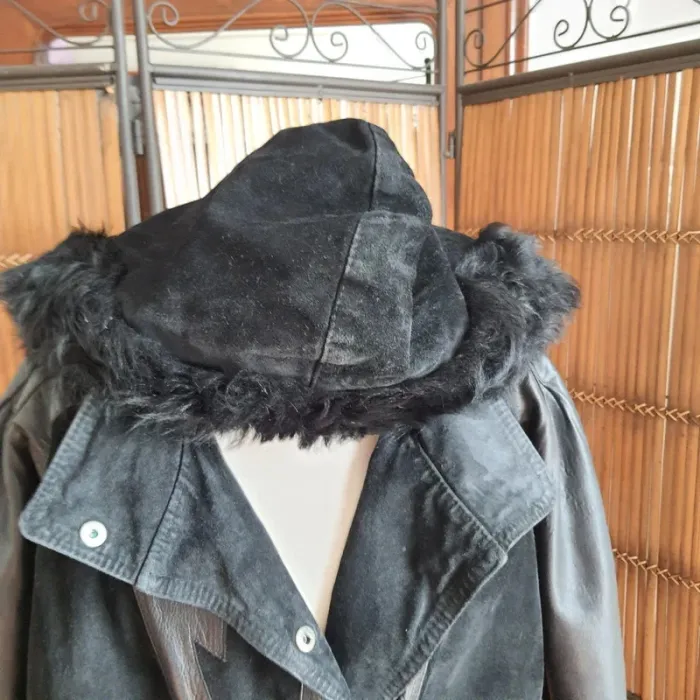 Manteau femme cuir et peaux "Berann" taille L Made in France - photo numéro 6