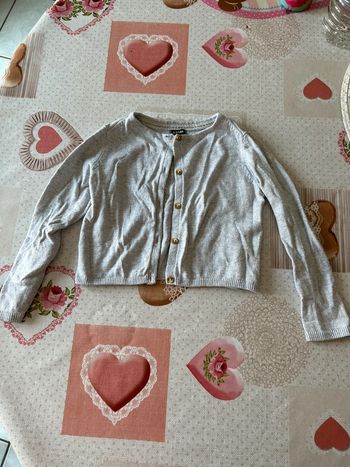Gilet gris Kiabi