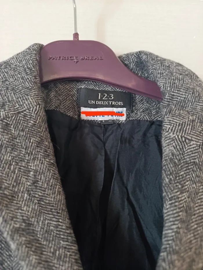 Blazer 100% laine , vintage , taille 40 maison 1.2.3 - photo numéro 7