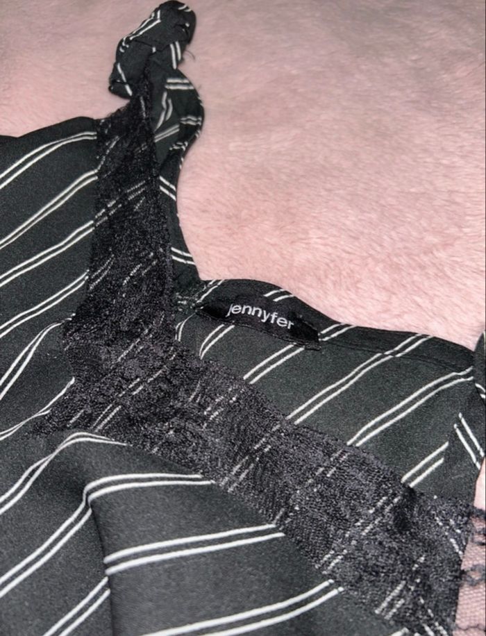 Débardeur à dentelle rayé - photo numéro 5