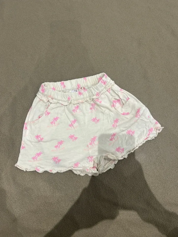 Short coton petite fille