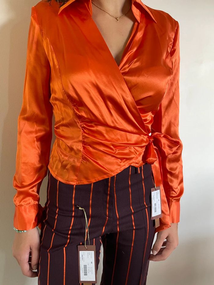 Ensemble créateur satiné Charo Azcona – Neuf 38 - photo numéro 5
