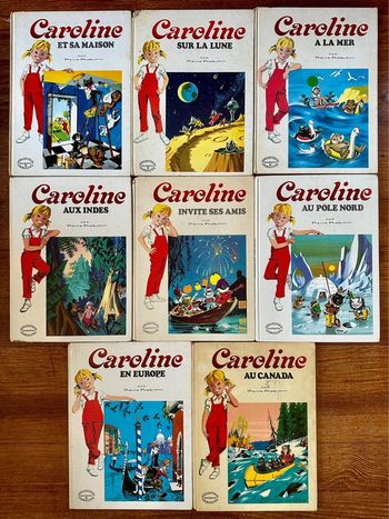 Lot de 8 Grands Albums Hachette livres Caroline état satisfaisant anciens Pierre Probst