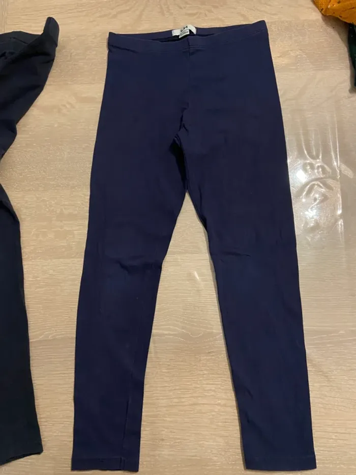 Lot de deux legging fille, 10 ans - photo numéro 2