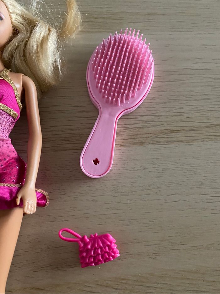 Poupee Barbie Mattel blonde robe rose 1999 2005 accessoires - photo numéro 7