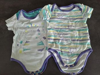 lot de 2 bodies 9 mois