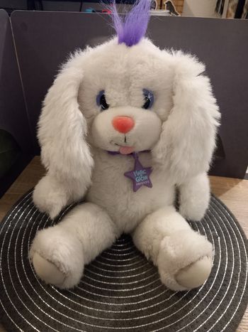 Peluche lapin vintage magic glow friends idéal applause 1992