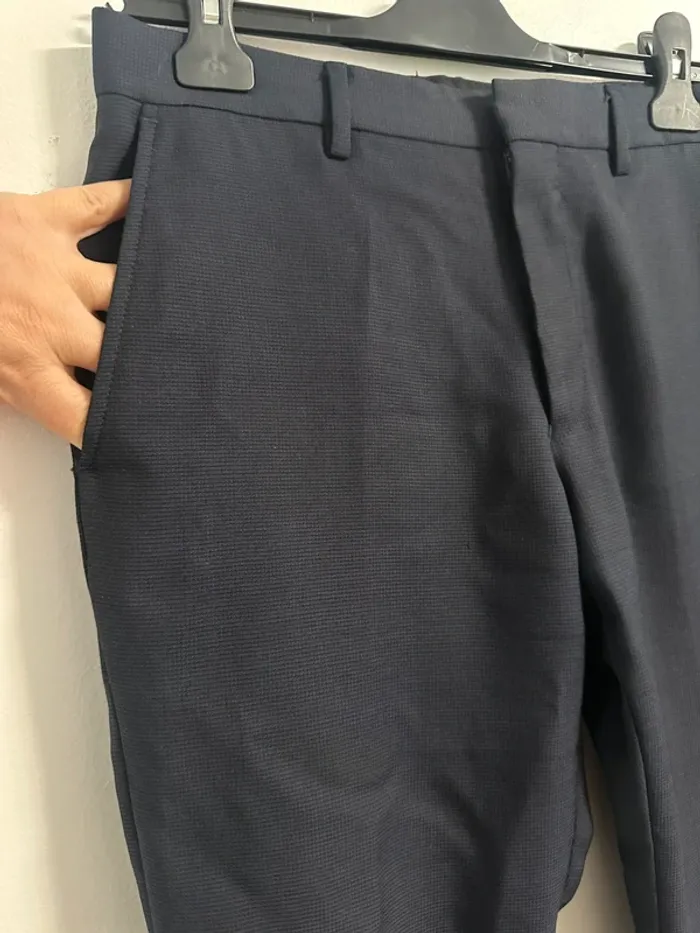 Pantalon à pince Azzaro Marine - photo numéro 3