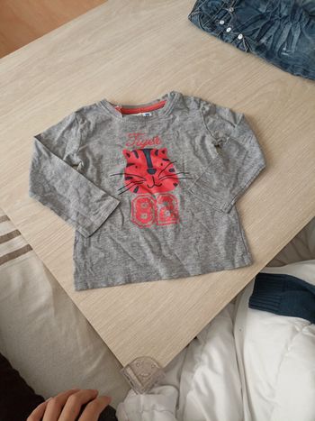 T-shirt manches longues gris '' tiger 82''