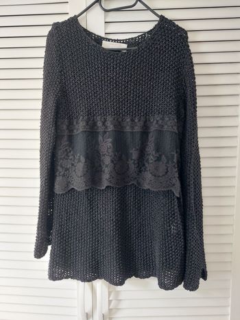 Pull long ajouré Zara TM
