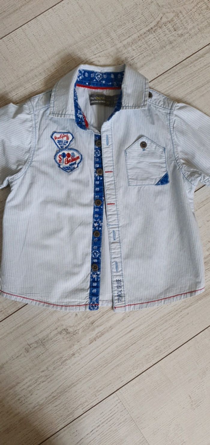 Chemise manches courtes orchestra 24 mois