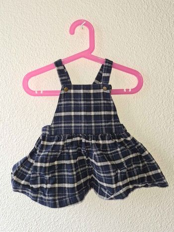 robe à carreaux bleu marine bout'chou