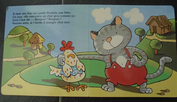 Livre cartonné "Poulette et Gros Chat" - photo numéro 2
