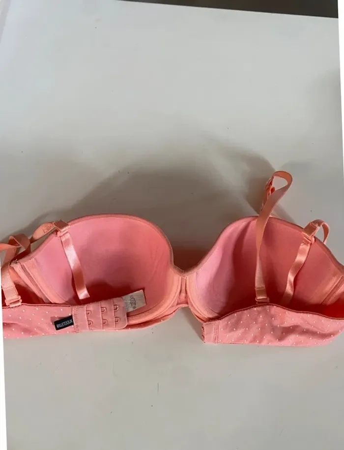 Soutien gorge rose à pois billet doux - photo numéro 3