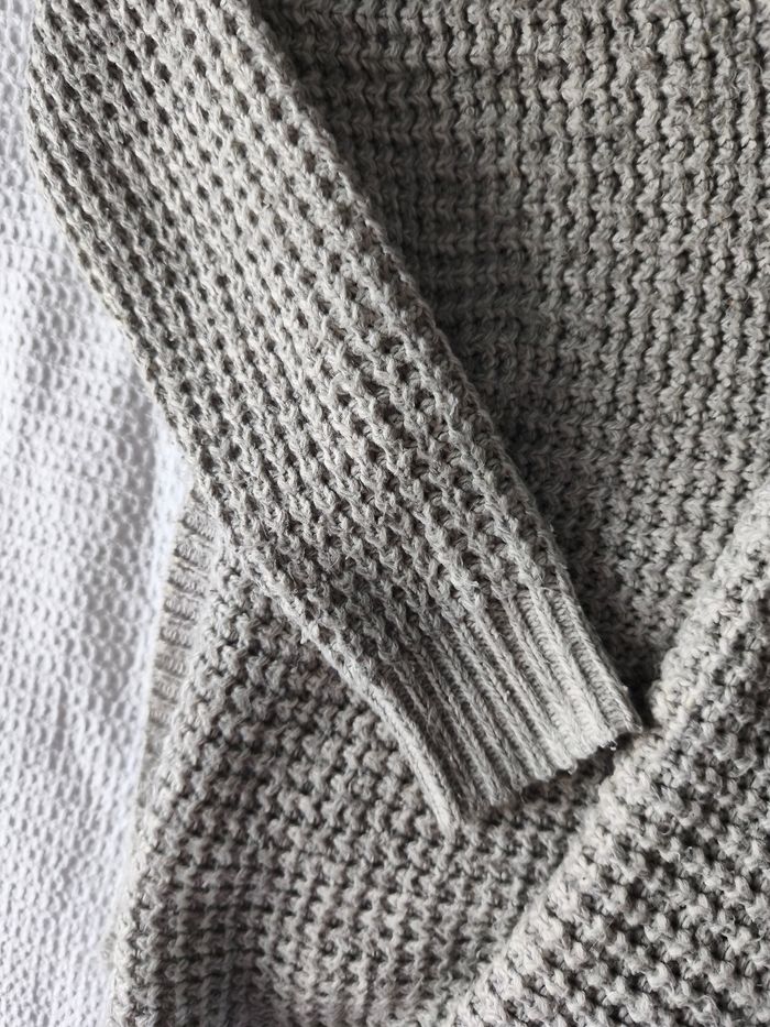 Gilet manches longues gris clair - photo numéro 2