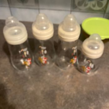 Biberon mam en verre lot de 4